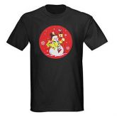 snowman som ativado levou t-shirt (s-xxl, preto)